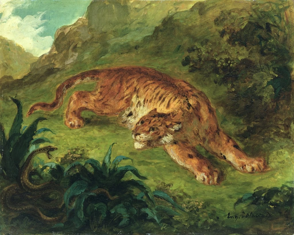 Tigre e serpente, 1858 - Hamburger Kunsthalle, Hamburg